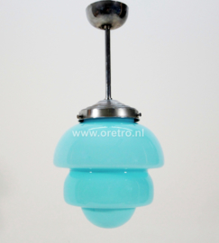 Hanglamp art deco blauw