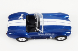 Modelauto Shelby Cobra blauw 1:34