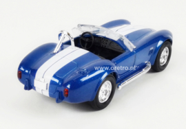 Modelauto Shelby Cobra blauw 1:34