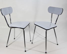 Stoelen formica grijs