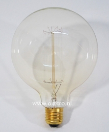 Kooldraad gloeilamp globe 125 mm 40 w