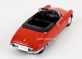 Modelauto Citroën DS 19 cabriolet rood 1:34