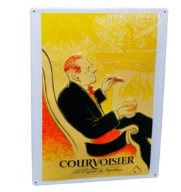 Blikken bord Courvoisier cognac