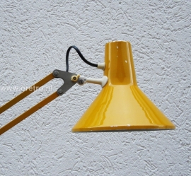 Architectenlamp geel klemlamp