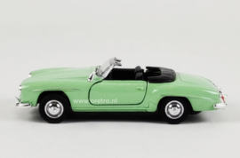 Modelauto Mercedes-Benz 190 SL cabrio groen 1:34