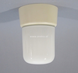 Plafondlamp glas tube opaal