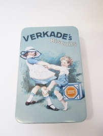 Blik Verkade biscuits