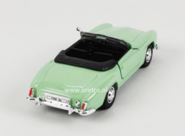 Modelauto Mercedes-Benz 190 SL cabrio groen 1:34