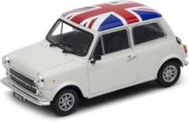 Modelauto Mini Cooper 1300 wit  1:34