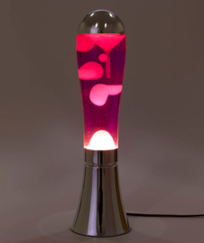 Lavalamp Magma zilver