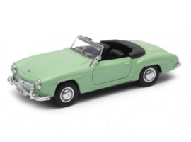 Modelauto Mercedes-Benz 190 SL cabrio groen 1:34