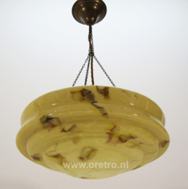 Hanglamp Art deco schaal marmer