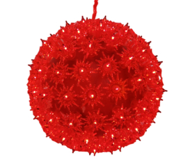Kerstverlichting kerstbol rood