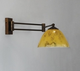 Wandscharnierlamp brons