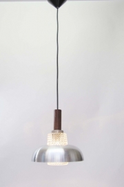 Hanglamp glas en aluminium