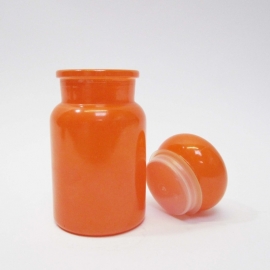 Voorraadpot glas oranje