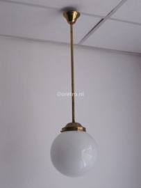 Hanglamp messing + bol 24