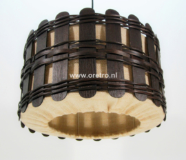 Hanglamp hout en jute