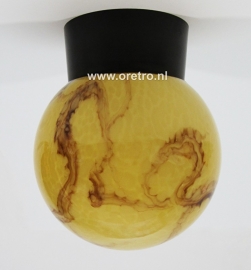 Plafondlamp glas marmer