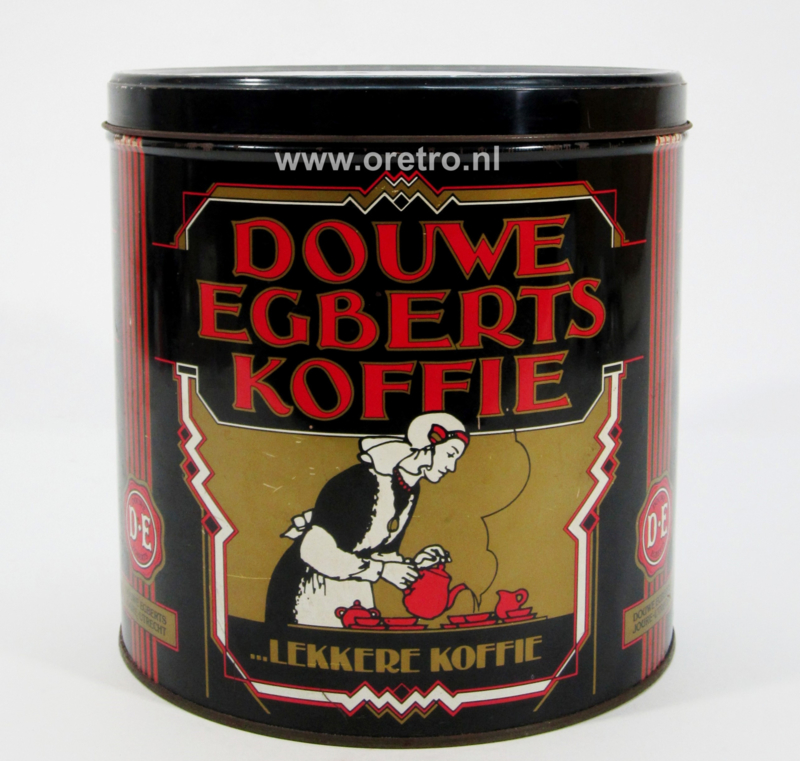 Turbine vrouwelijk Hoop van Blik Douwe Egberts groot artdeco | Vintage verkocht / vintage sold | ORETRO