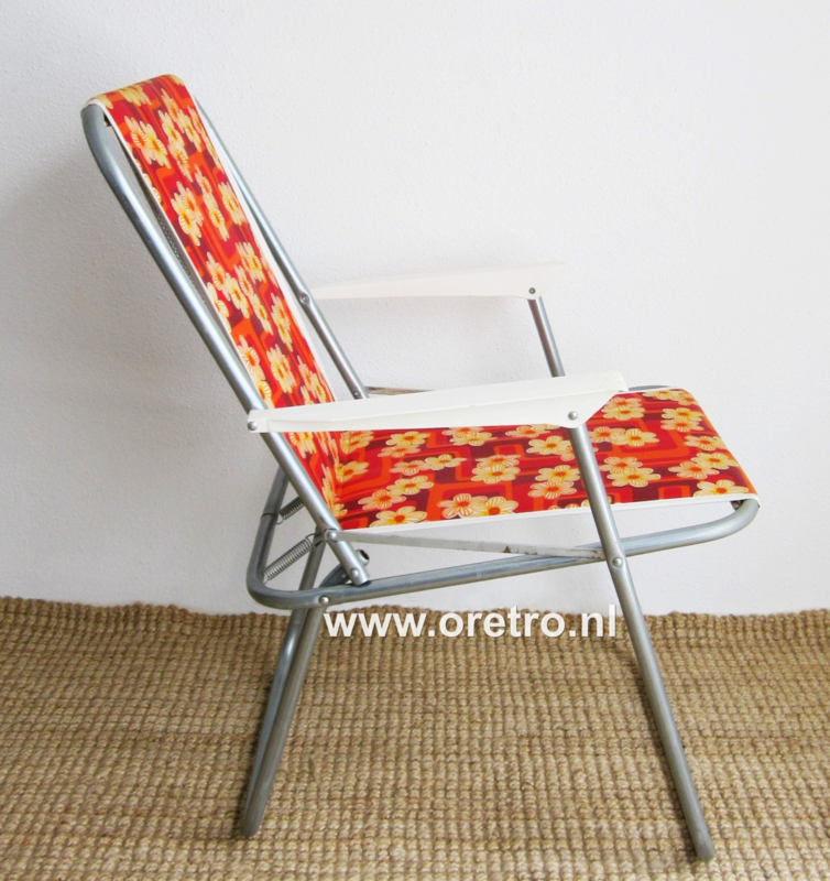 Rinco rood oranje bloemen | Vintage verkocht / vintage sold | ORETRO