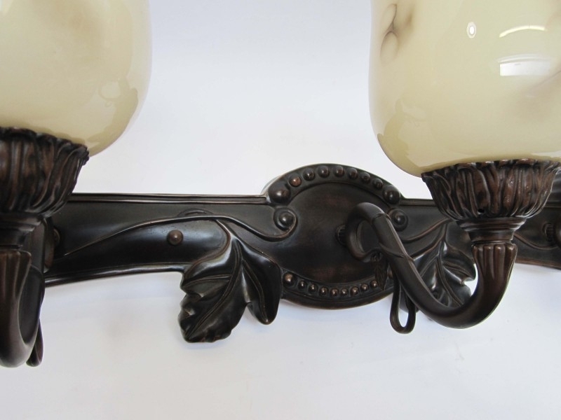 omverwerping Veroorloven Doorbraak Wandlamp brons met glas antiek | Wandlampen art deco | ORETRO