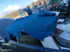 Helanca  bleu petit motiv orgin/neuf