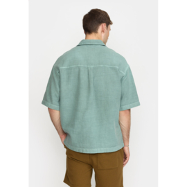 Revolution - Oversized short-sleeved shirt dustgreen