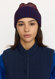 Selfhood - Rib Block Beanie Burgundy