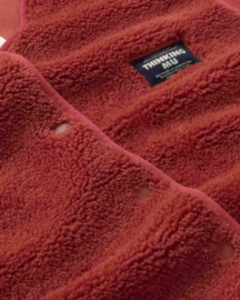 Thinking Mu - Jay Fleece Vest warm red