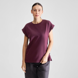 Dedicated - T-Shirt Visby Fig Red