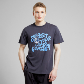 Dedicated - T-shirt Stockholm Support Globe Charcoal