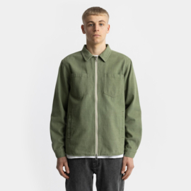 RVLT - Cotton Zipper Overshirt green
