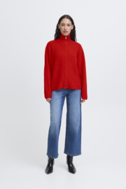 Ichi - Ducie Cardigan Fiery Red