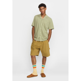 Revolution - Jacquard Cuban Shirt green