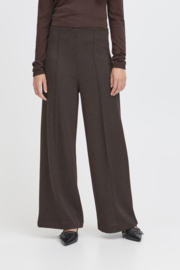 Ichi - Kate Jacquard Pants 9 Black/Brown