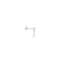 Anna + Nina - Single Swan Lake Stud Earring gold plated