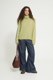 Ichi - Kamara Rollneck 3 Leek Green