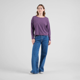 Dedicated - Top Humledal Stripes Fig/Purple