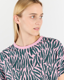 Wemoto - Mori Dress dark green/bubblegum