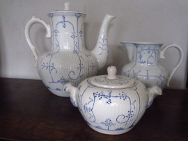 Koffieservies Boch Copenhague, Blauw-Wit