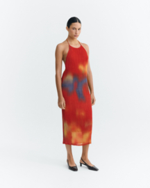 Thinking Mu - Flowers Pleated Miriam Dress