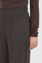 Ichi - Kate Jacquard Pants 9 Black/Brown