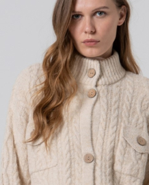 Surkana - Oversized Cable Cardigan Offwhite