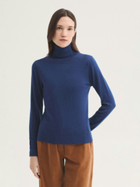 Nice Things - Basic Turtle Neck Sweater ink blue