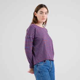 Dedicated - Top Humledal Stripes Fig/Purple
