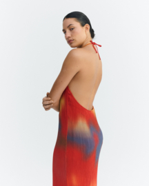 Thinking Mu - Flowers Pleated Miriam Dress