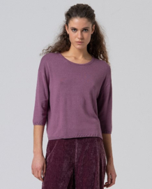 Surkana - Midsleeve knit top Powdered Mauve