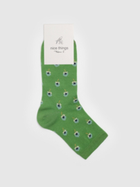 Nice Things - Blanket Flower Socks Shiny Green