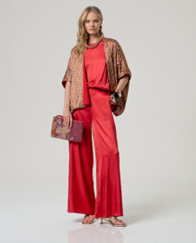 Surkana - Cape Style Satin Blouse